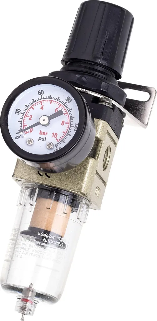 AW2000-02 Filtro aria e regolatore di pressione da 1/4" per compressore