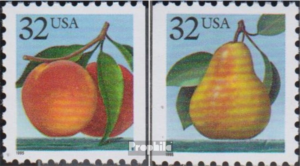 Briefmarken USA 1995 Mi 2605D-2606D (kompl.Ausg.) postfrisch Früchte