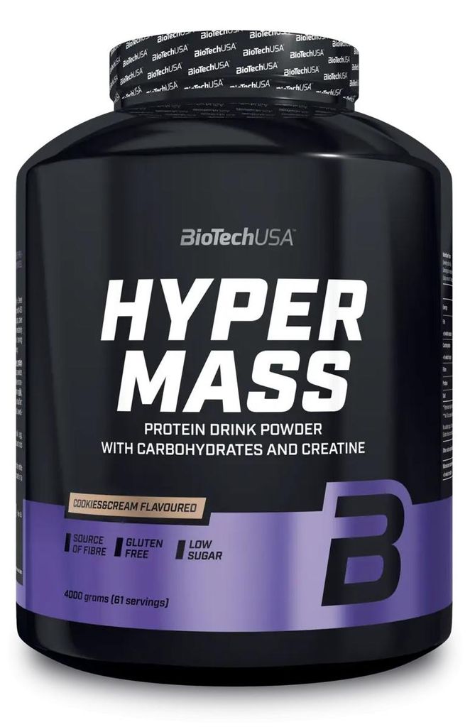 BioTech USA Hyper Mass 5000 4000g Pulver Dose Cookies & Produktbild 