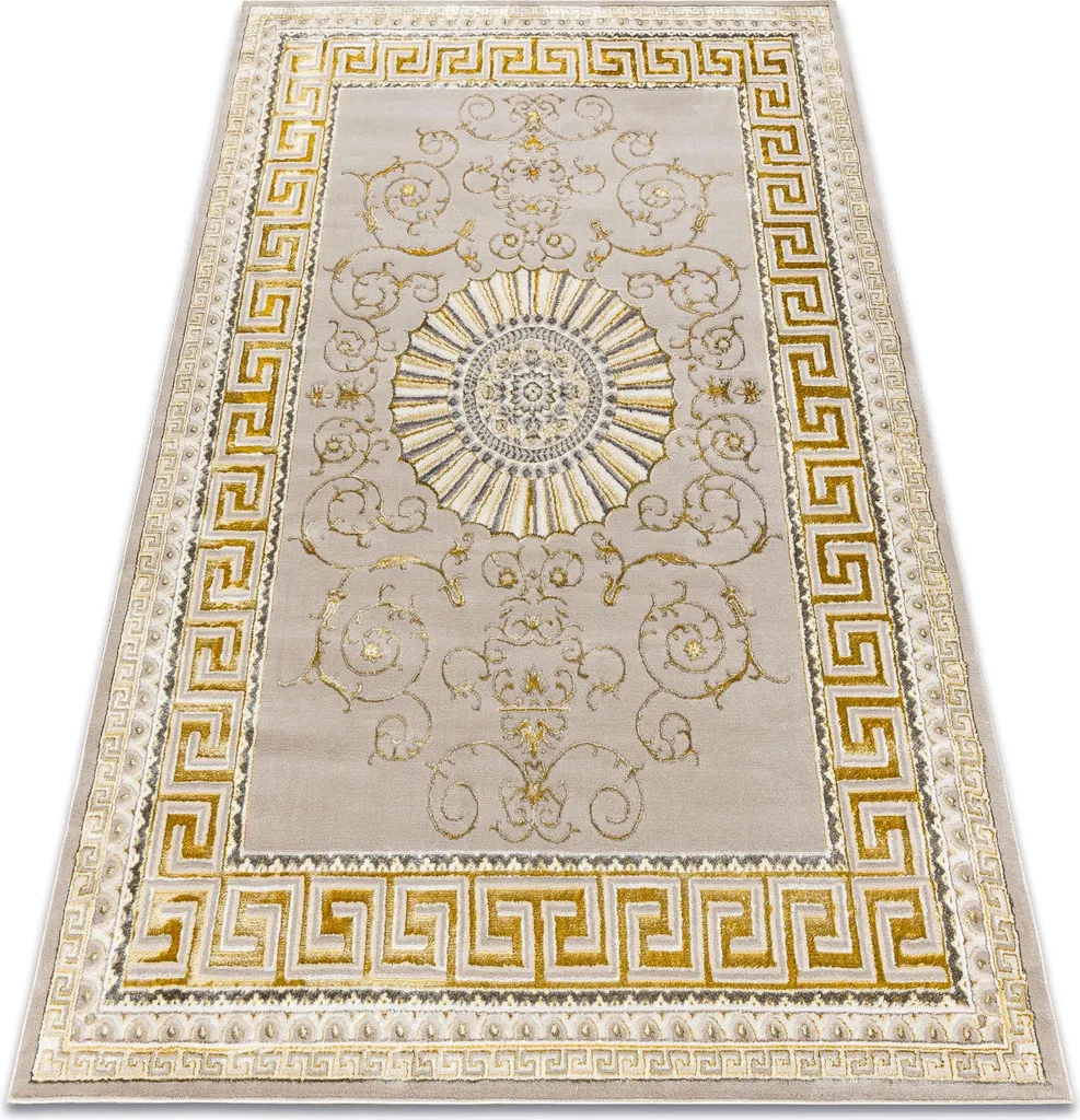 Tapis Beige 180x270 cm : Relookez votre Sol avec ce Motif Grec Exclusif