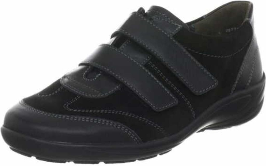 Semler Damen Slipper Sportlich Bequem schwarz