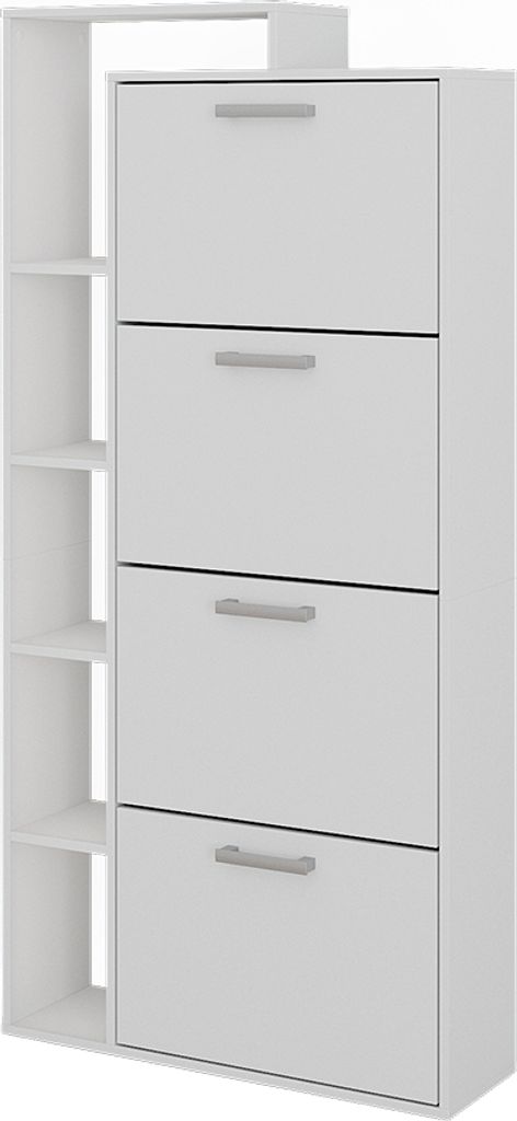Scarpiera Vicco Orlando Bianco 80 x 166.1 cm con 4 Immagine del prodotto 