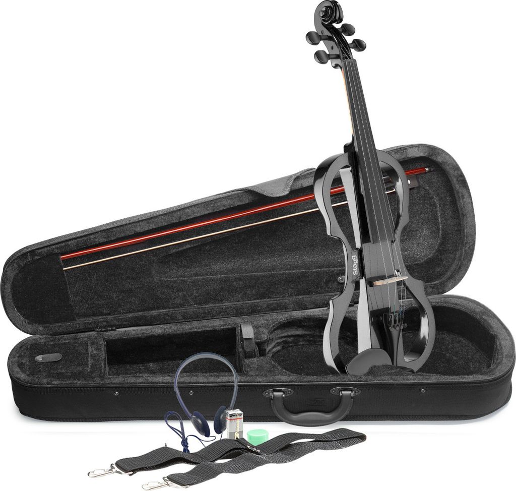 Stagg EVN X-4/4 MBK 4/4 E-Violine Set E-Geige Schwarz Produktbild