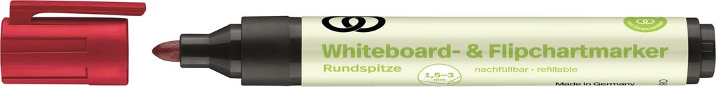 Whiteboard-/ Flipchartmarker oeco 3199 rot Packung mit 10 Stück