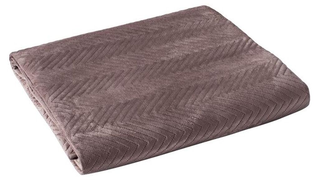 Tagesdecke, Tagesdecke für das Schlafzimmerbett, Lux, Fischgrätenmuster 220x240 Braun 69