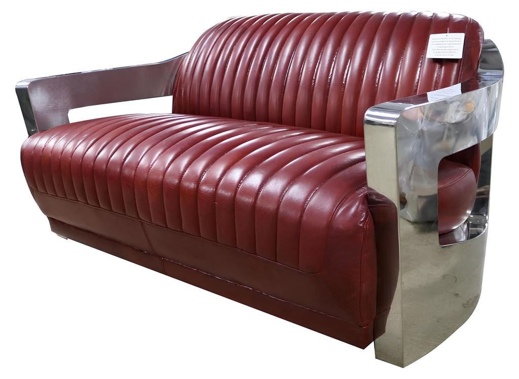 Design Club 2 Sitzer Sofa Ledersofa Dreisitzer Vintage Leder Zweisitzer Couchen