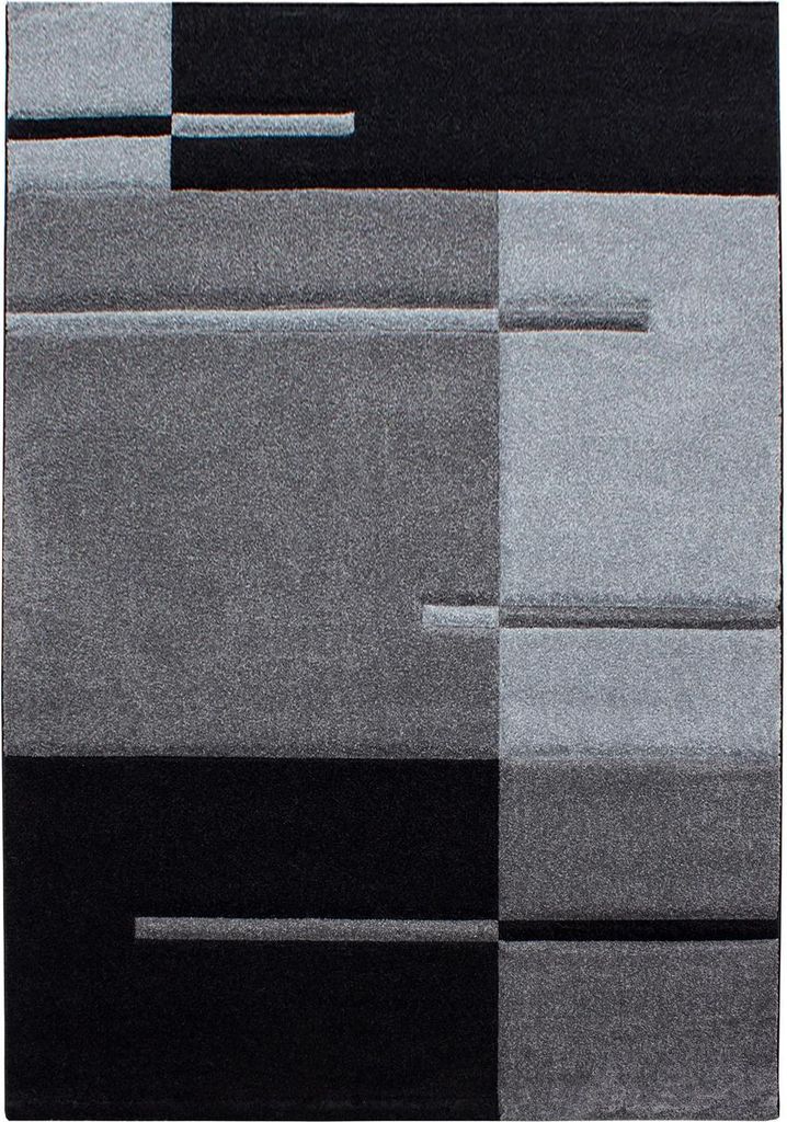 Kurzflor Teppich HAWAII Grau 80 x 150 cm