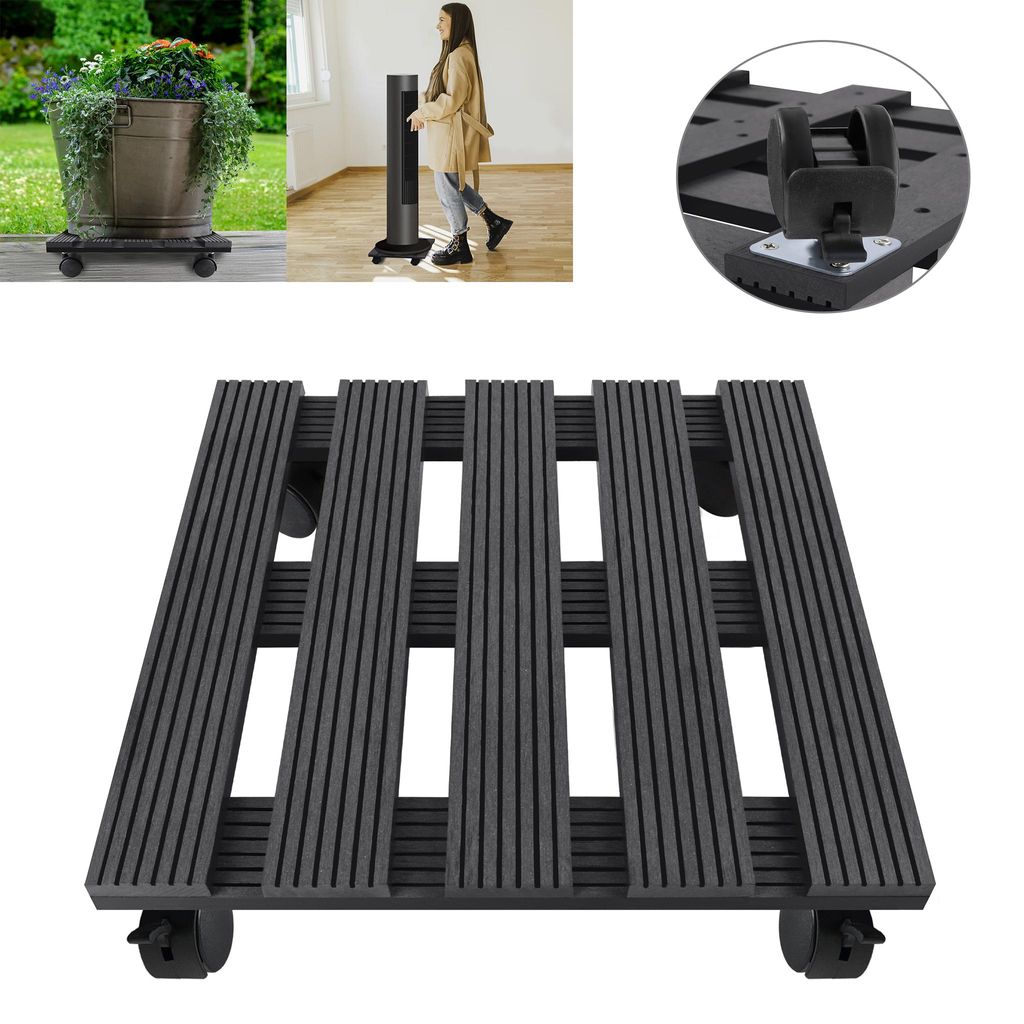 LARS360 2 roulettes pour plantes WPC Angulaires 30x30cm Image du produit 