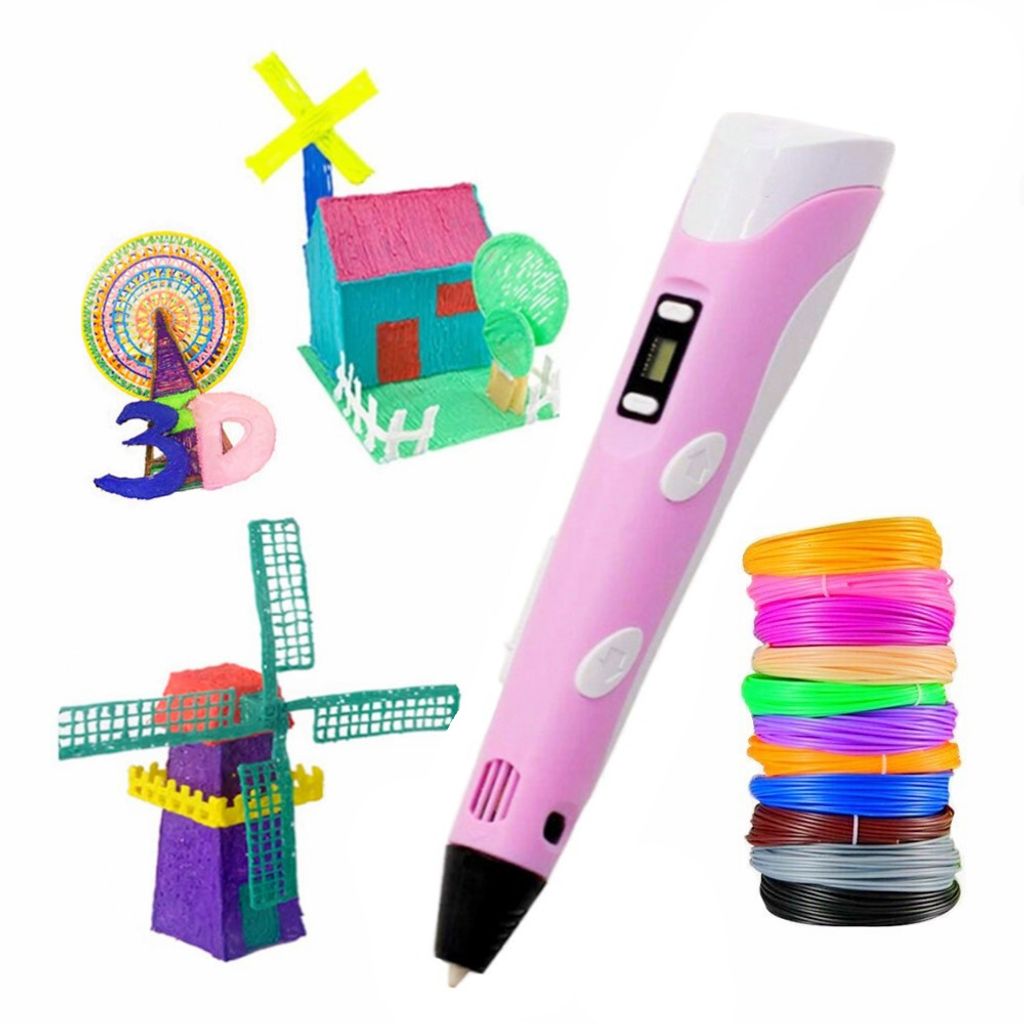 3D Stifte Set 3D Druck Stift Mit 12 Farben PLA Filament Pen DIY  Kinder Geschenk 