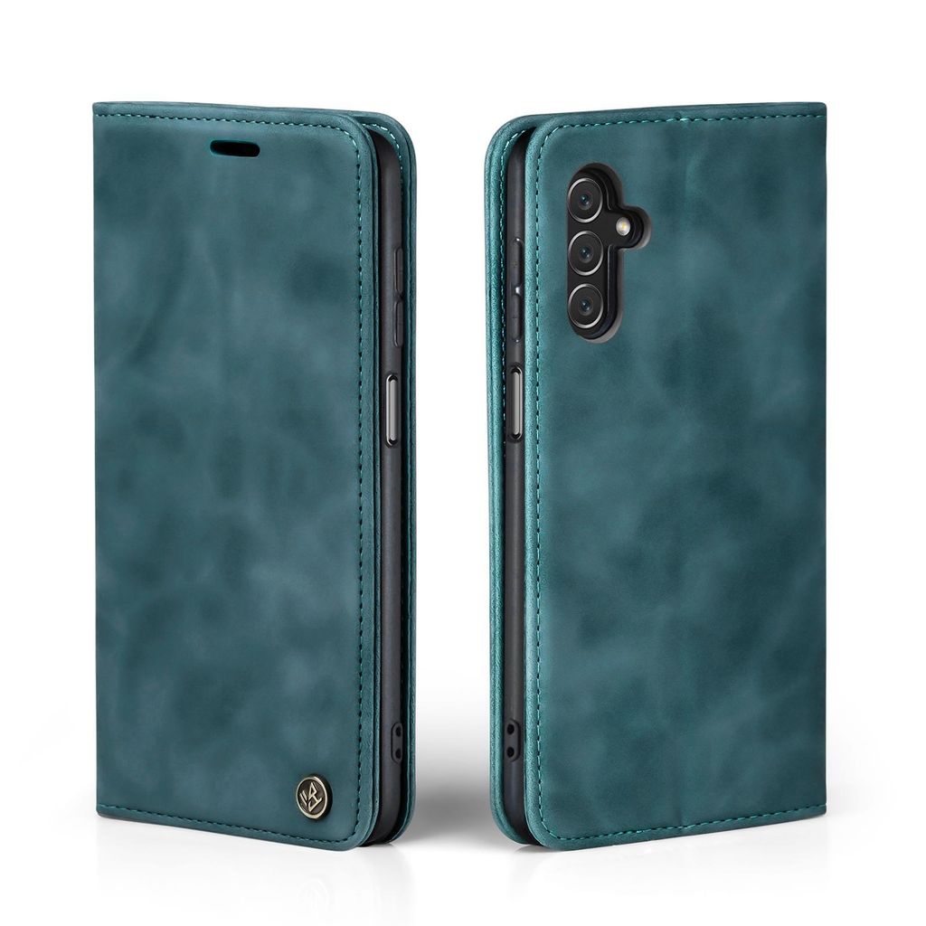 Handy Hülle für Samsung Galaxy A14 / A14 5G Klapphülle Bookcase Flip Cover Handy Tasche Etui Farbe: Petrol