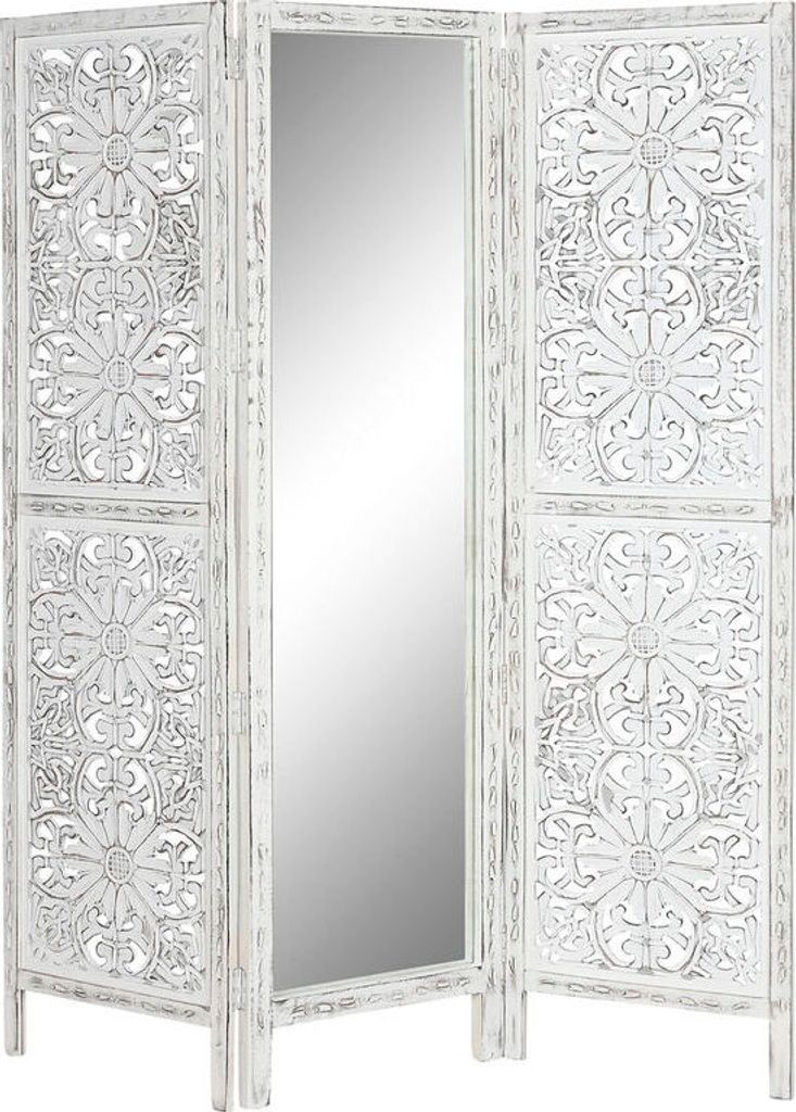 Startseite Bildschirm ESPRIT Blanco Madera de mango Espejo 152 x 2 x 182 cm