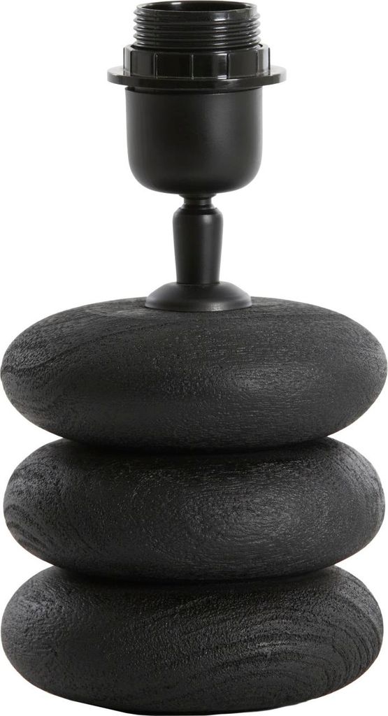 Light & Living - tischlampe - Budongo - schwarz - holz - einzelne leuchte - E27 - 7043312