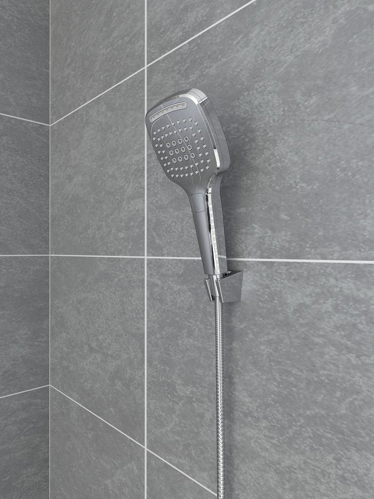 Duschkopf Handbrause mit 3-Strahl Turmalin 3, chrom