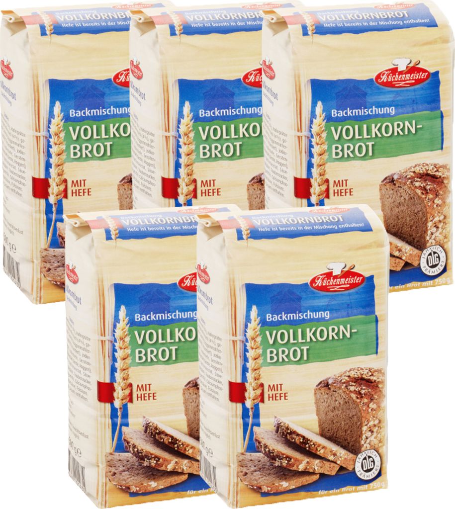 BIELMEIER Brotbackmischung Vollkornbrot 5 Stück á 500 g Produktbild 