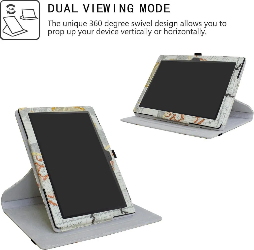 Support Tablette Lenovo Tab4 10 : Housse Pivotante Mode Portrait - 3