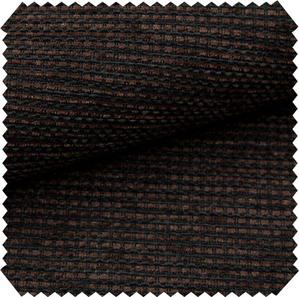 novely SUTRUM Premium Möbelstoff - Grob Gewebter Strukturstoff mit Handwebcharakter - Pflegeleichte Meterware 1lfm - Farbe: 01 Dunkelbraun