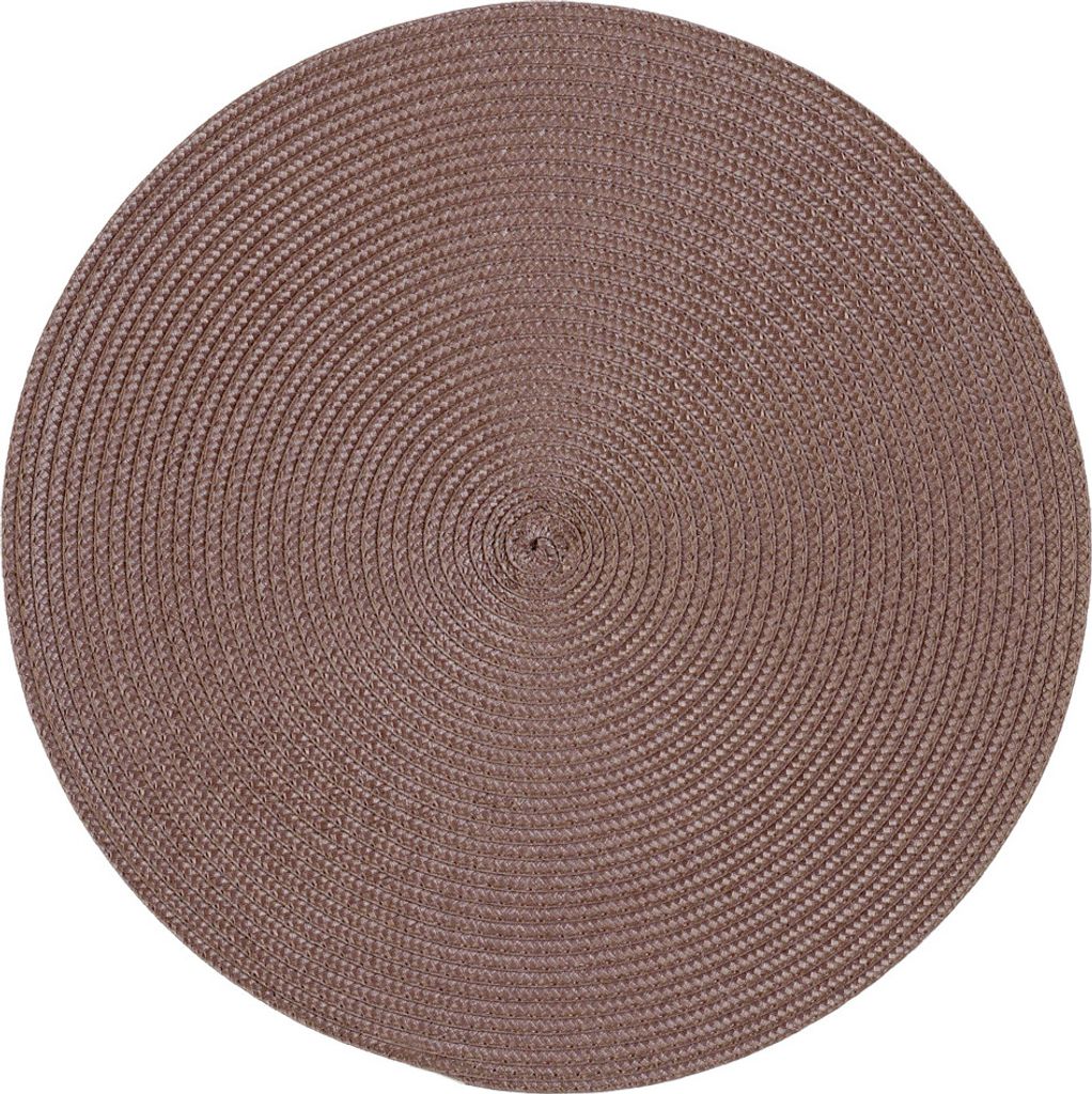 Platzset Polypro Schoko rund ca. 35 cm Ø abwaschbar Tischset Platzdeckchen