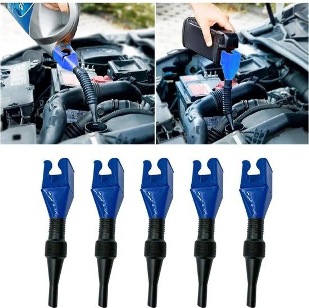 Entonnoir flexible avec filtre pour vidange huile et plein d'essence