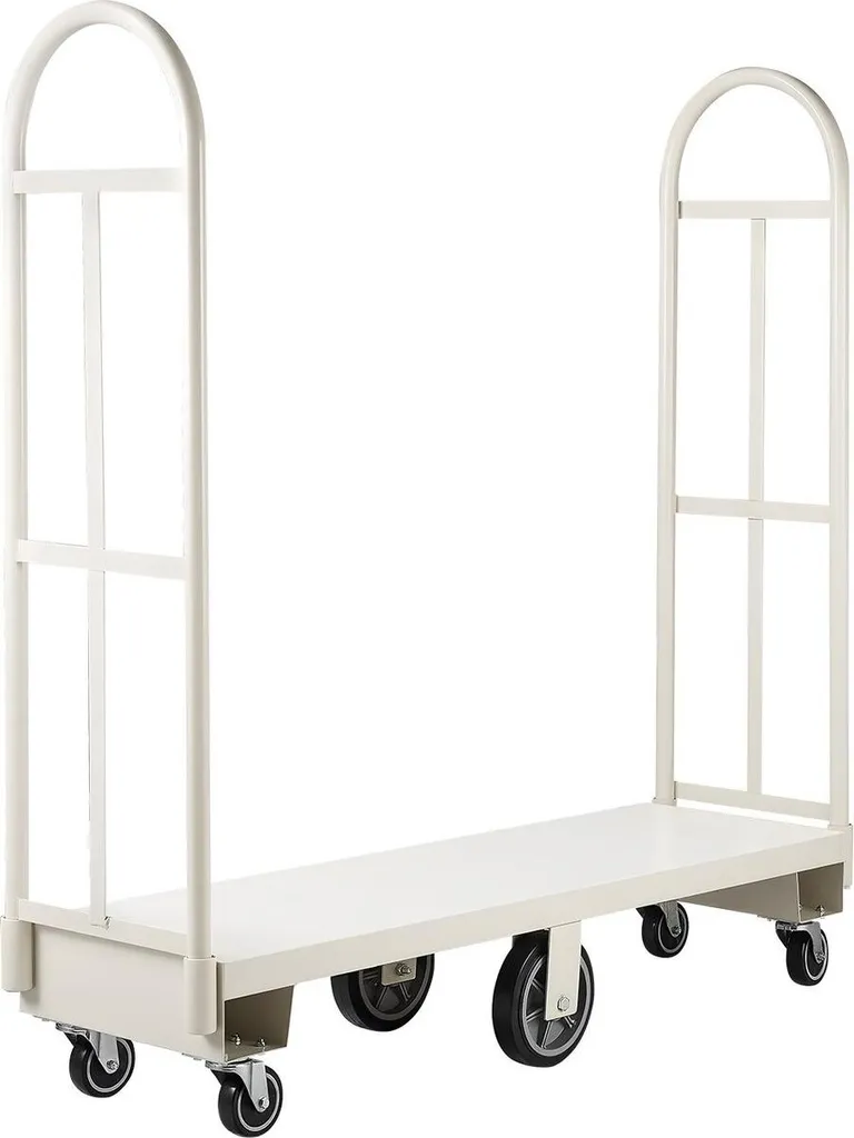 Chariot utilitaire robuste 907 kg - Structure acier et 6 roues pivots - 9