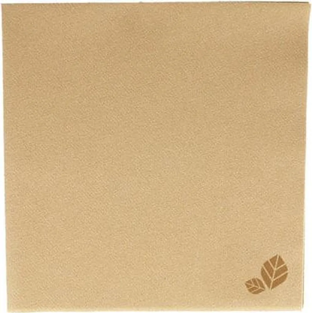 Serviettes kraft Airlaid 40x40 robustes et douces - Alternative au tissu