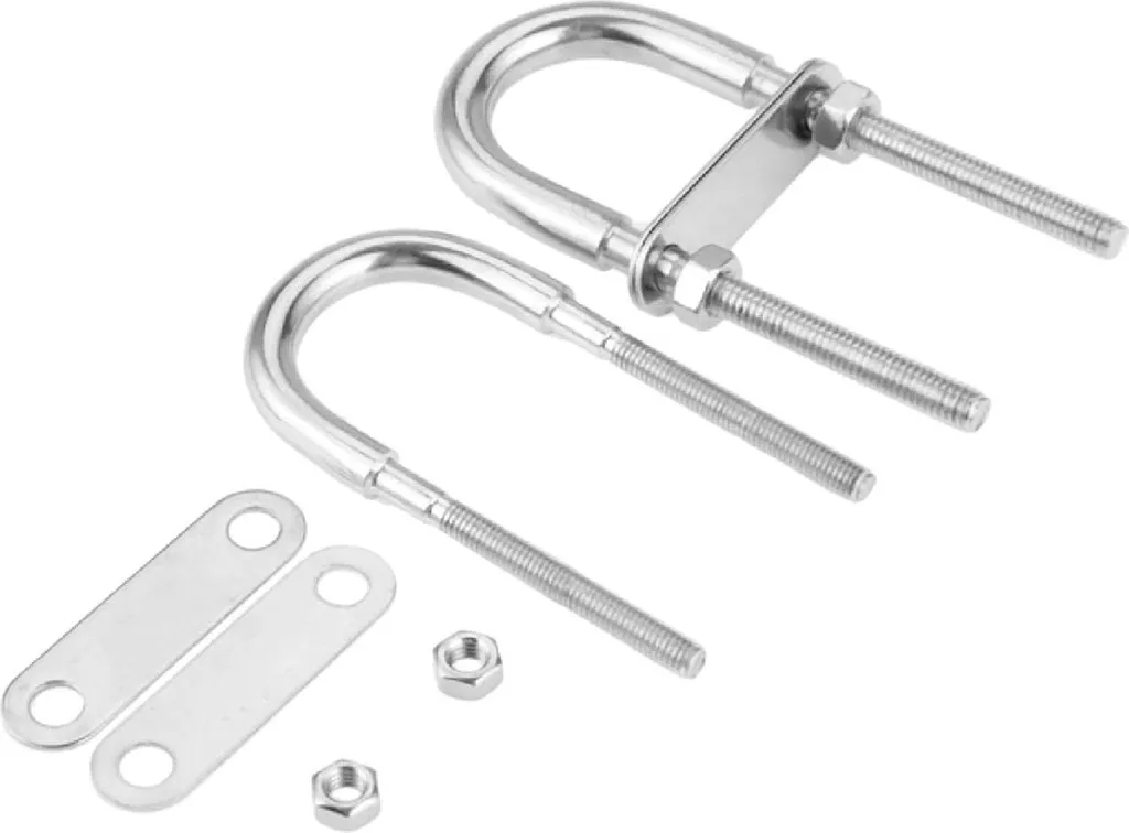 U-bolt M12 x 150 mm en acier inoxydable 304 pour tubes et câbles, 1 pc