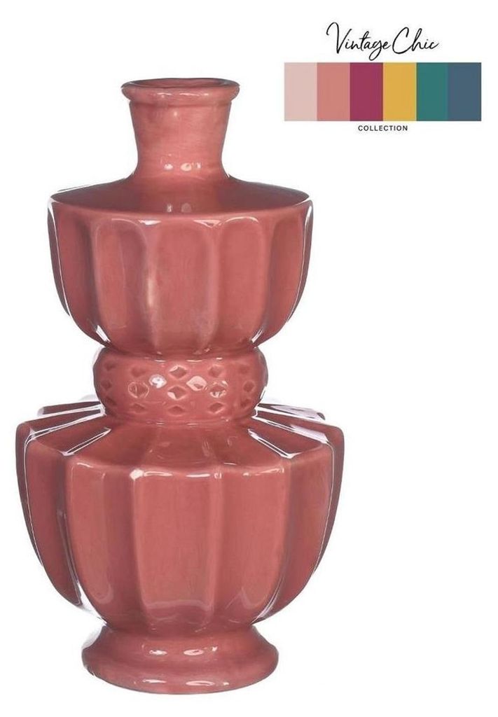 Vaas Bellagio terra roze Ø11xH20cm