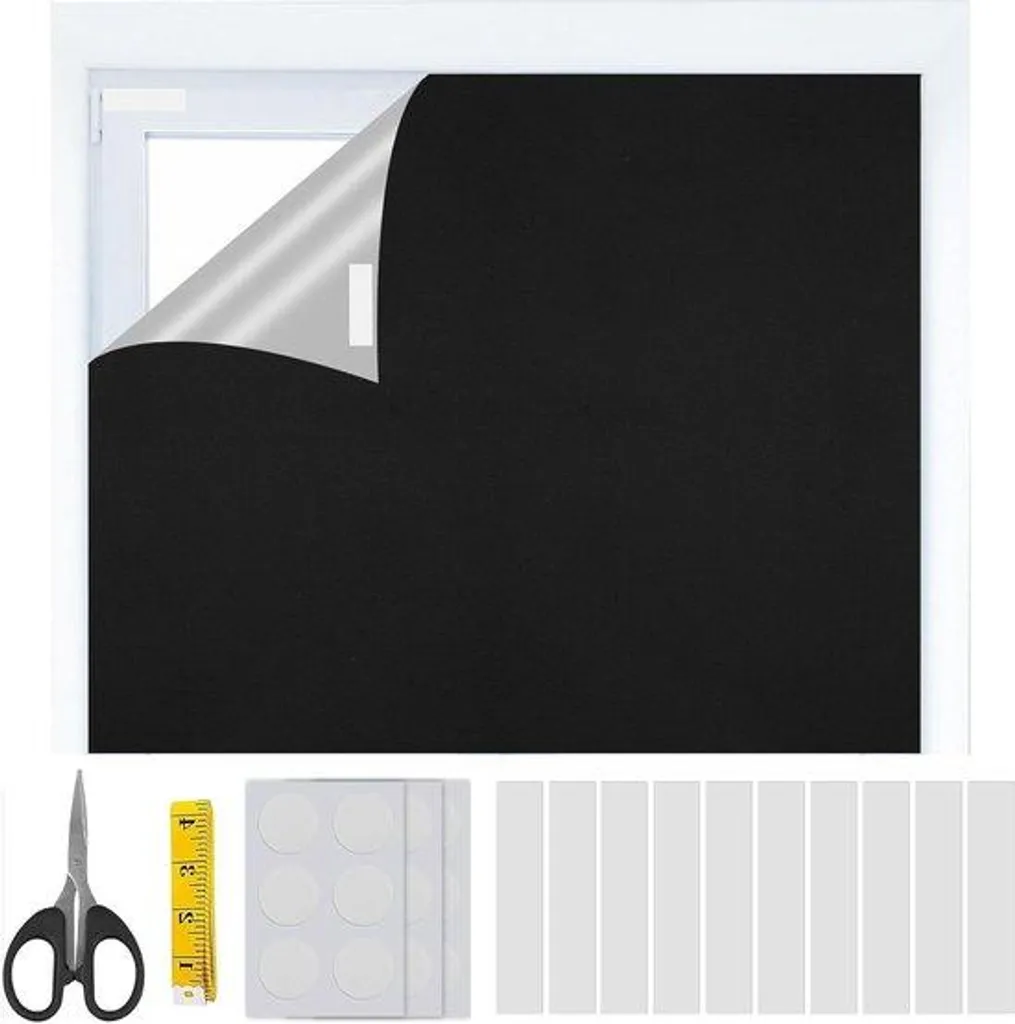 Store thermo-occultant sans perçage pour fenêtre de toit 100 x 150 cm