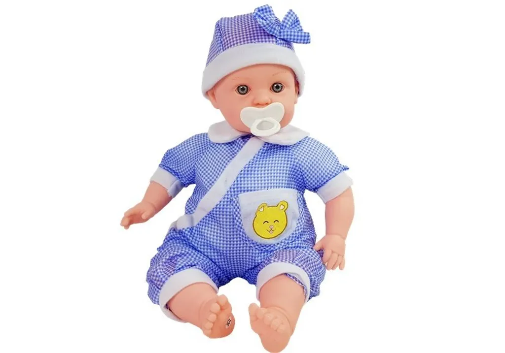 Bébé poupée 45cm réaliste vêtements bleus - Un jouet sûr et durable pour enfant