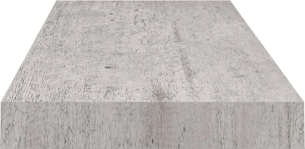 vidaXL Mensole Sospese 4 pz Grigio Cemento 60x23,5 MDF - Offerta - 6