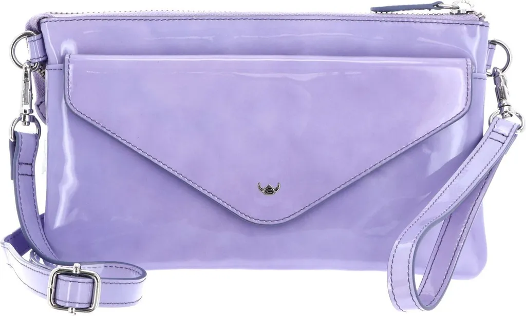 Pochette Cuir RFID Protect Golden Head Carrara pour Femme Lilas