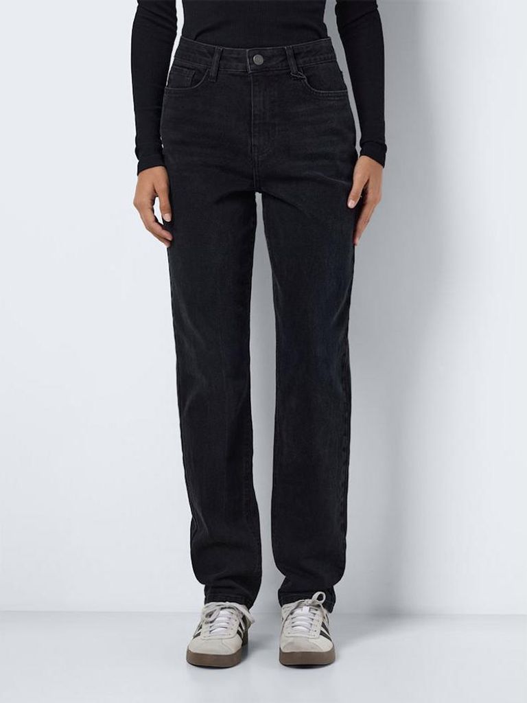 Noisy May Daisy Mom Fit Hochtaillierte Jeans Schwarz 30 / 30 Damen Schwarz 30