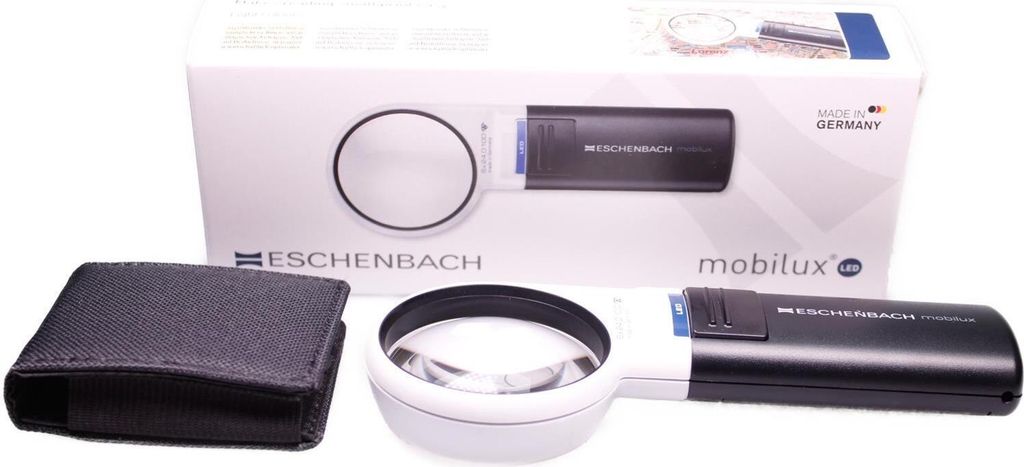 Eschenbach Lupe mobilux LED, 24dpt, 6X Ø 58mm