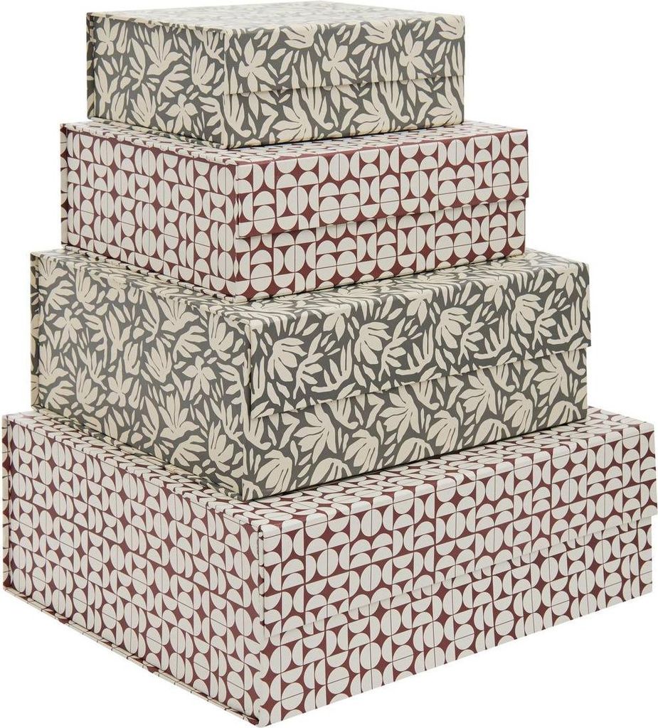 Set aus 4 aufbewahrungsboxen 25 30 35 40cm magnetbox - 5 five simply smart