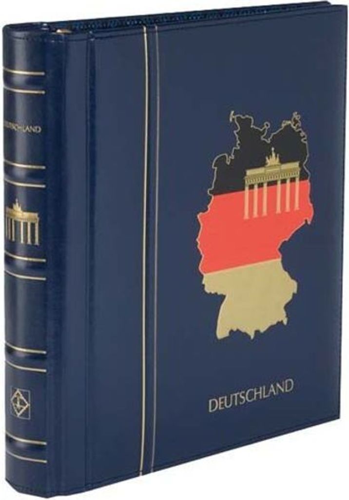 LEUCHTTURM SF-Vordruckalbum PERFECT DP, im Classic Design DEUTSCHLAND 1980-1994, blau