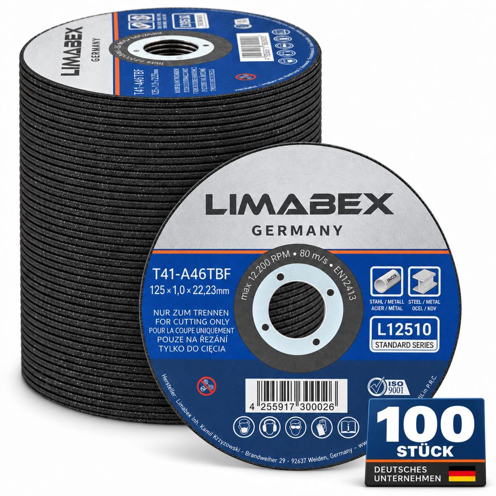 Trennscheiben 125 x 1.0 mm Metall Stahl Edelstahl INOX Produktbild 