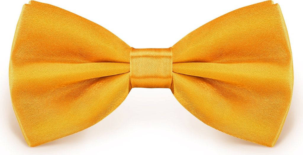Fliege Gelb Größe verstellbar aus Polyester einfarbig uni Produktbild 