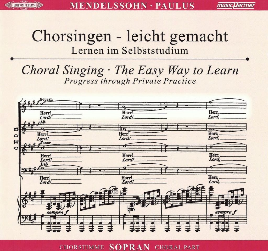 Paulus : CD Chorstimme Sopran undChorstimmen ohne Sopran