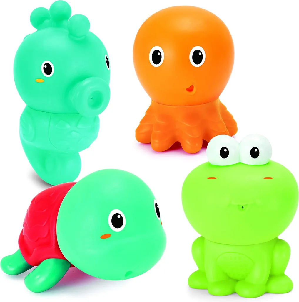Jouet de bain gicleur animaux INFANTINO figurines d'éveil aquatique