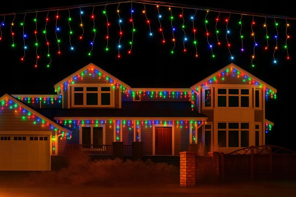 Solution Éclairage Grand Format Rideau LED 54m 1000 LED Multicolore - 5