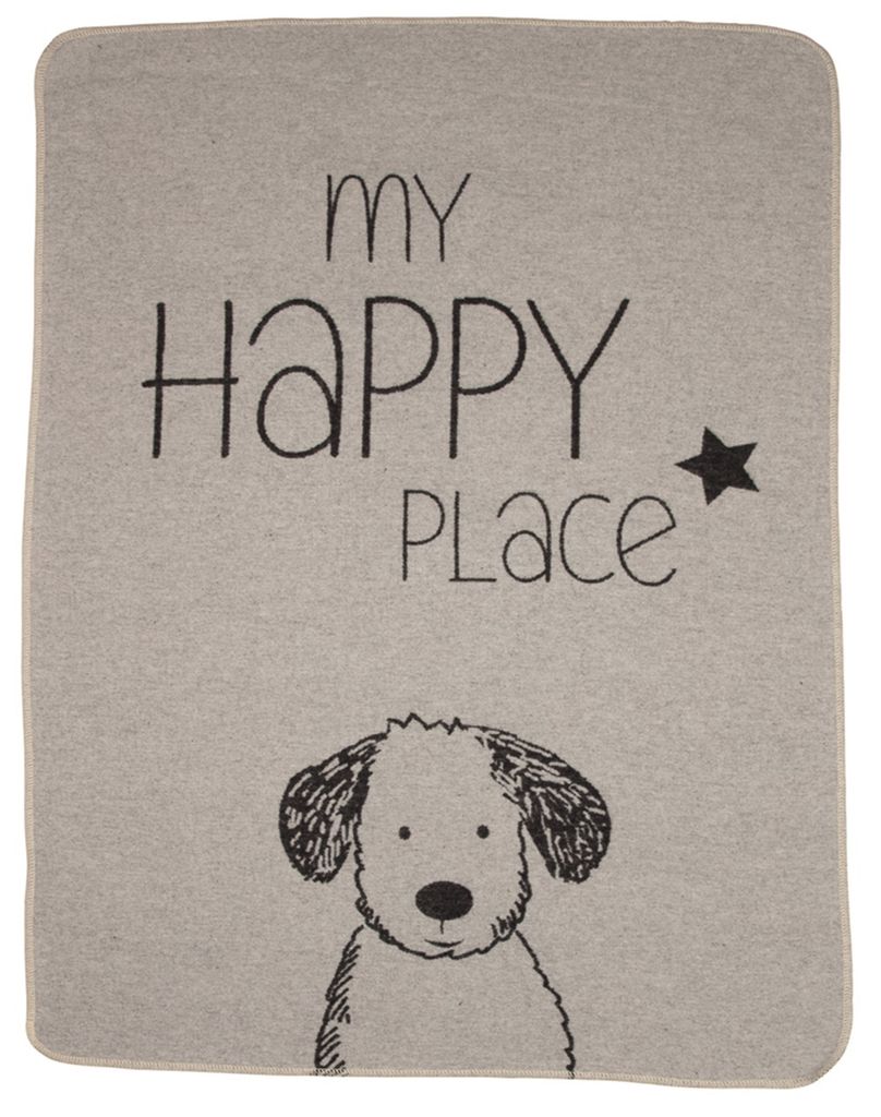 Haustierdecke My Happy Place Hund Farbe Filz 70x90cm von Produktbild 