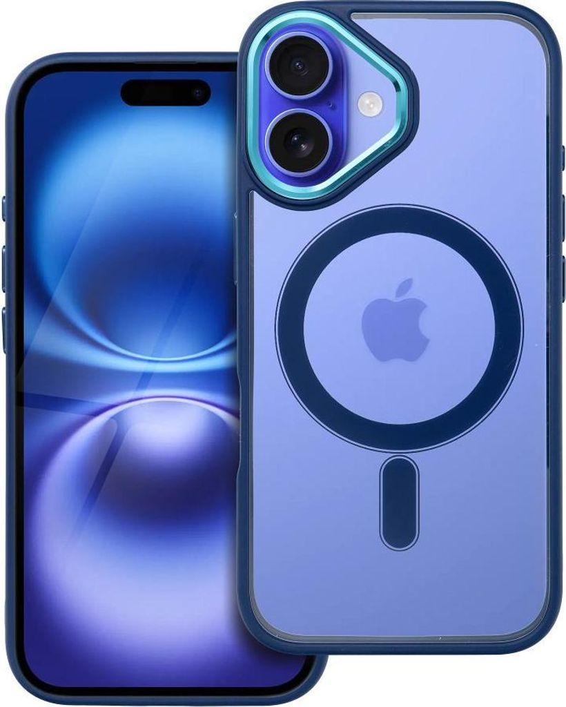 Case passend für iPhone 16 Color Edge Mag Cover kompatibel mit MagSafe blue