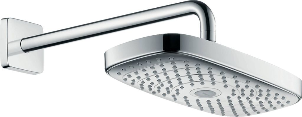 Hansgrohe Kopfbrause Raindance Select E 300 2jet 300mmx160mm mit Brausearm 390mm Chrom