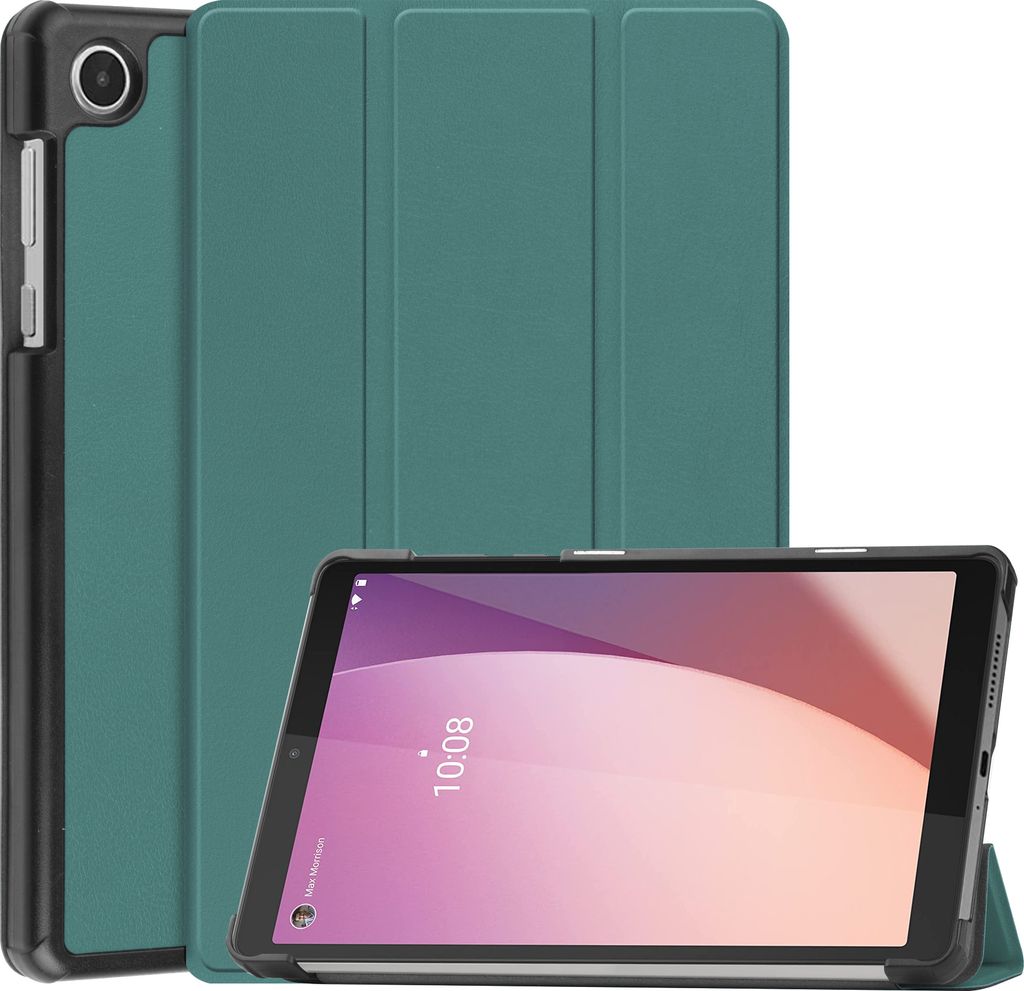 Case2go - Hülle kompatibel mit Lenovo Tab M8 4th Gen (8 Inch) - Tablet-Hüllen Kunstleder Tablet Case Schutzhülle - Grün