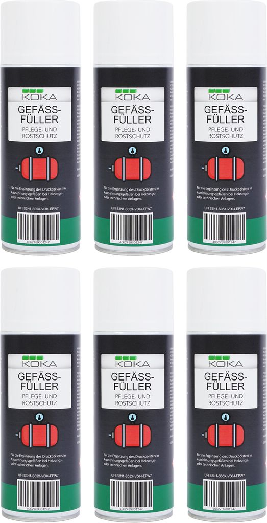 6 x Gefäßfüller 400ml