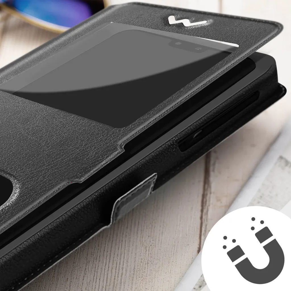 Custodia Professionale Avizar 3XL Extra Slim Nera per Smartphone - 5
