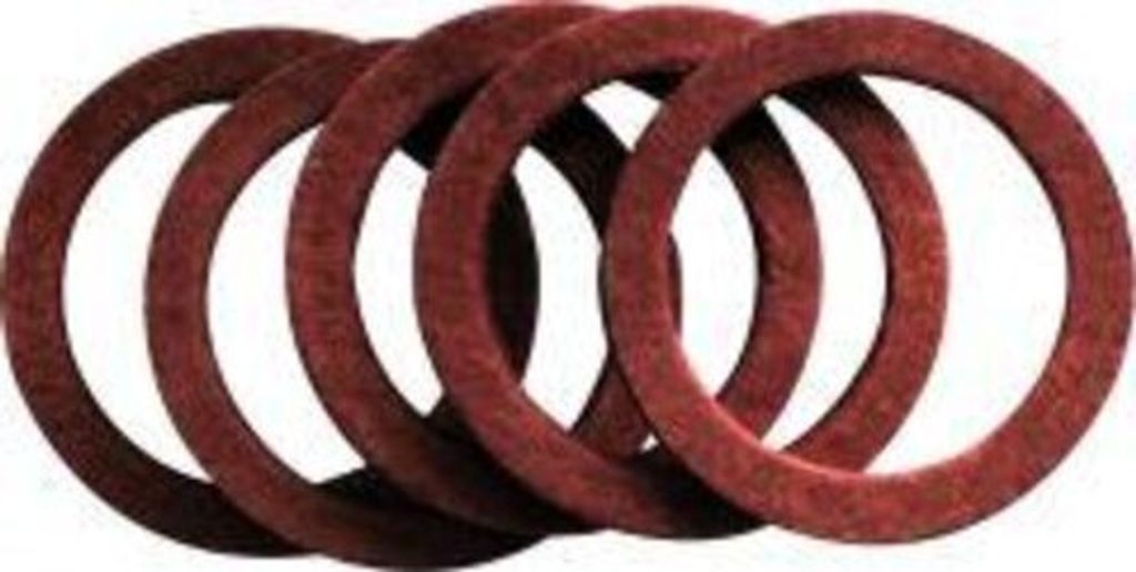 Sanitop-Wingenroth Fiber Kupferr.Dicht.5Stück für Überwurfmutter 3 / 4'