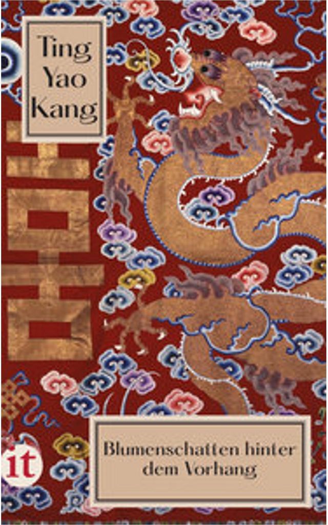 Blumenschatten hinter dem Vorhang