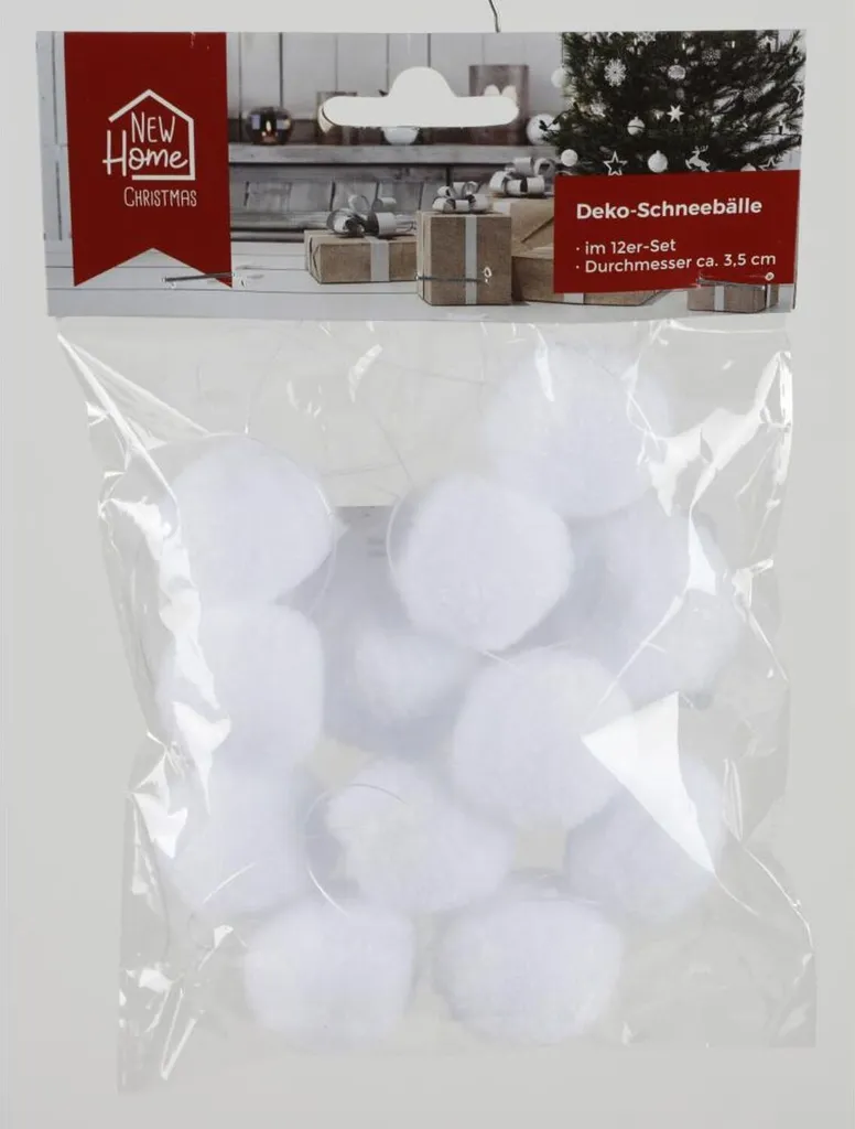 Boules de neige décoratives lot de 12 pièces pour ornements de fête