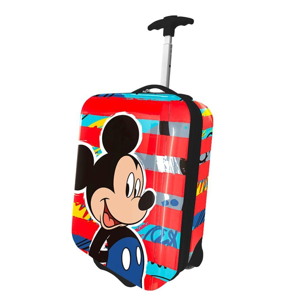 Mickey-Reisetrolley-Koffer mit 2 Rädern aus ABS, 42 cm