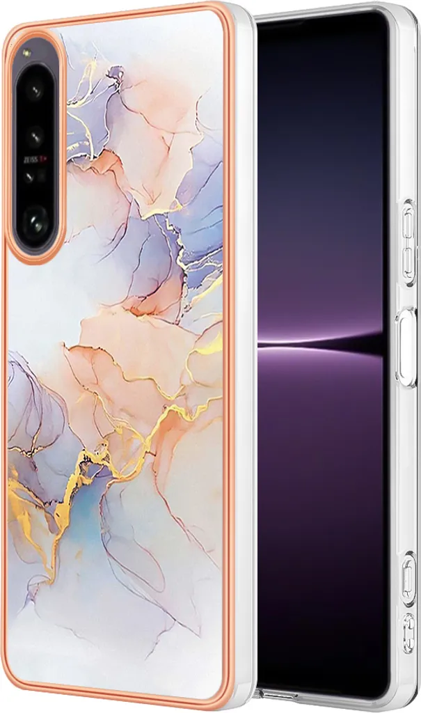 Custodia per Sony Xperia 1 IV, custodia in silicone TPU antiurto a fantasia Grigio